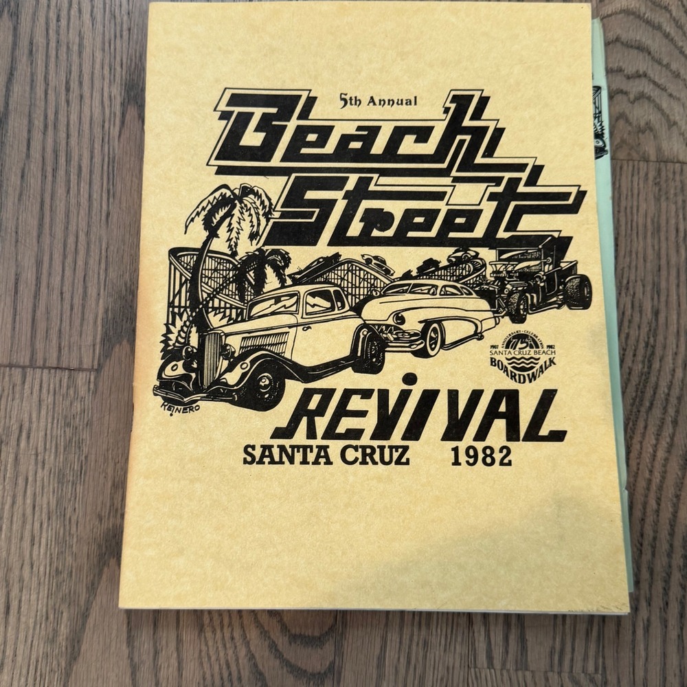 Vtg 1982 1983 Beach Street Revival Santa Cruz Car Rally Programs Ephemera 2pc - Picture 2 of 13